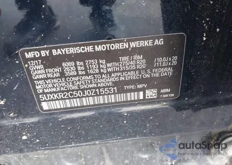 2018 BMW X5 Sdrive35I from USA, damaged, VIN 5UXKR2C50J0Z15531